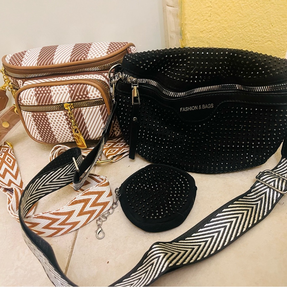 Black and Brown Women's Bag Set
